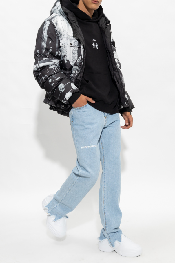 MSFTSrep Insulated printed cropped jacket