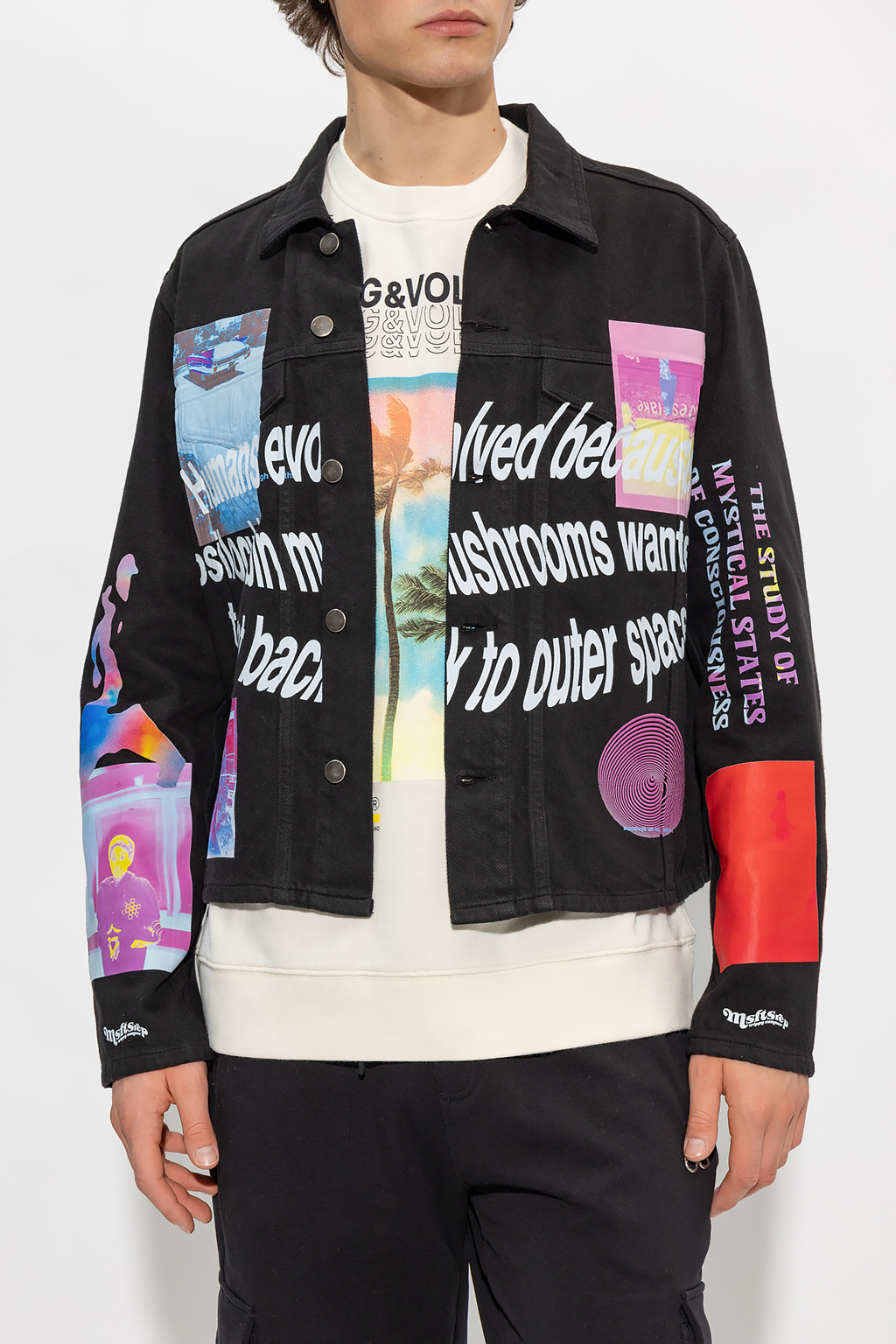 MSFTSrep Printed neckline jacket