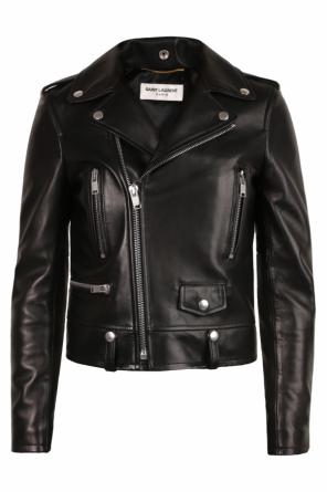 Leather biker jacket od Saint Laurent