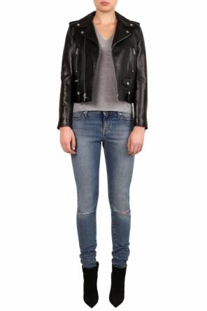 Leather biker jacket od Saint Laurent