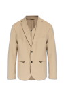 Emporio Armani beige Blazer with snap closures