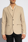Emporio Armani beige Blazer with snap closures
