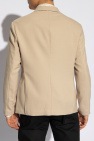 Emporio Armani beige Blazer with snap closures