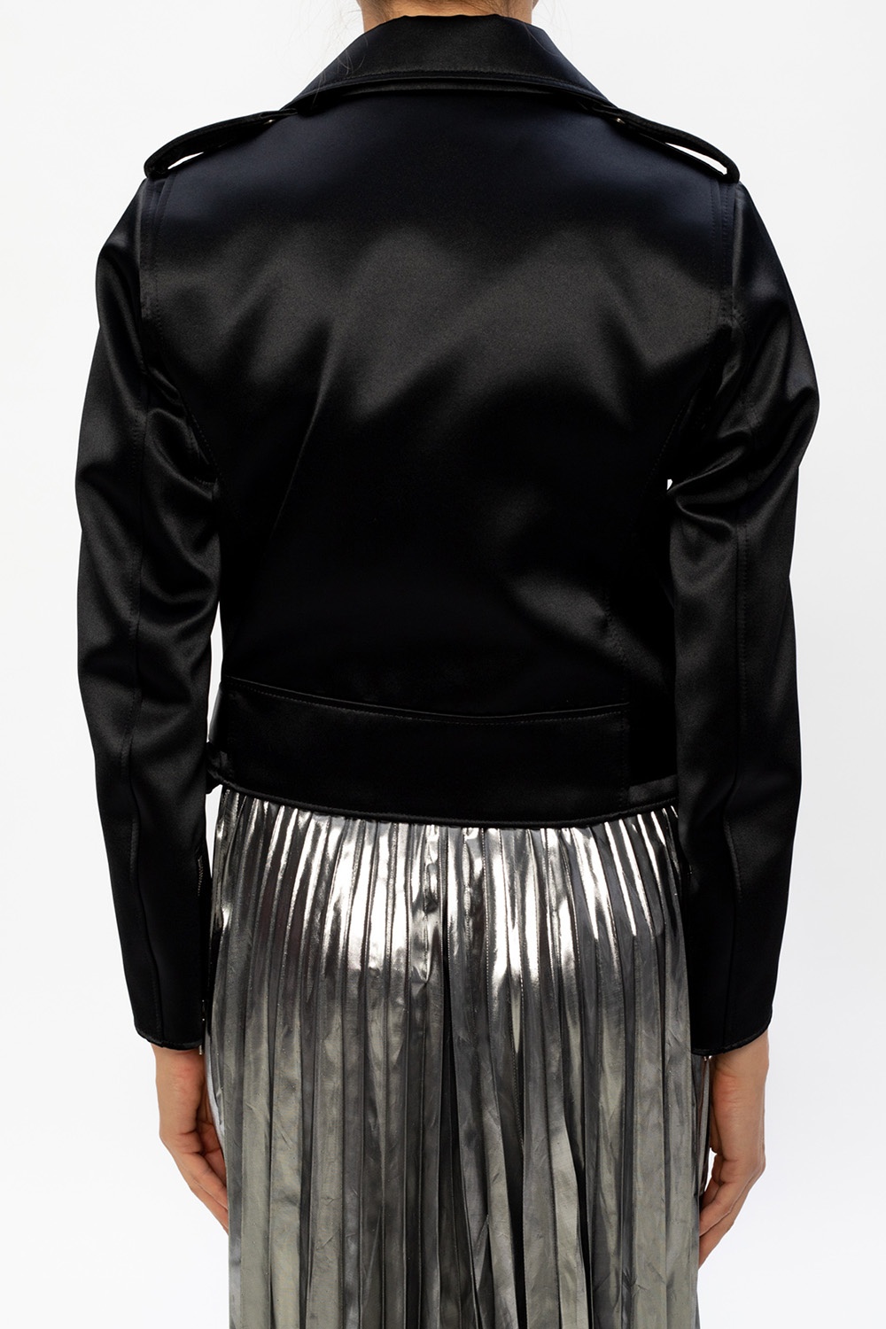 comme des garcons leather jacket