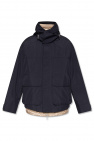 Emporio Armani NAVY BLUE Two-layered waterproof jacket