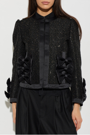 Comme des Garçons Noir Kei Ninomiya Americana con aplicaciones brillantes