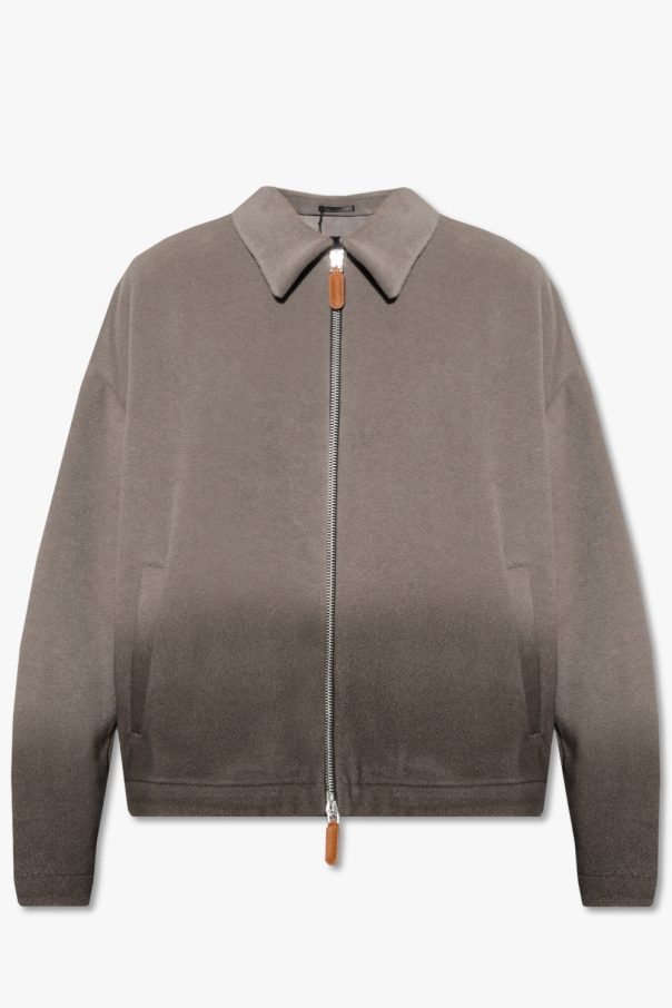 Giorgio drop-waist Armani Cashmere jacket