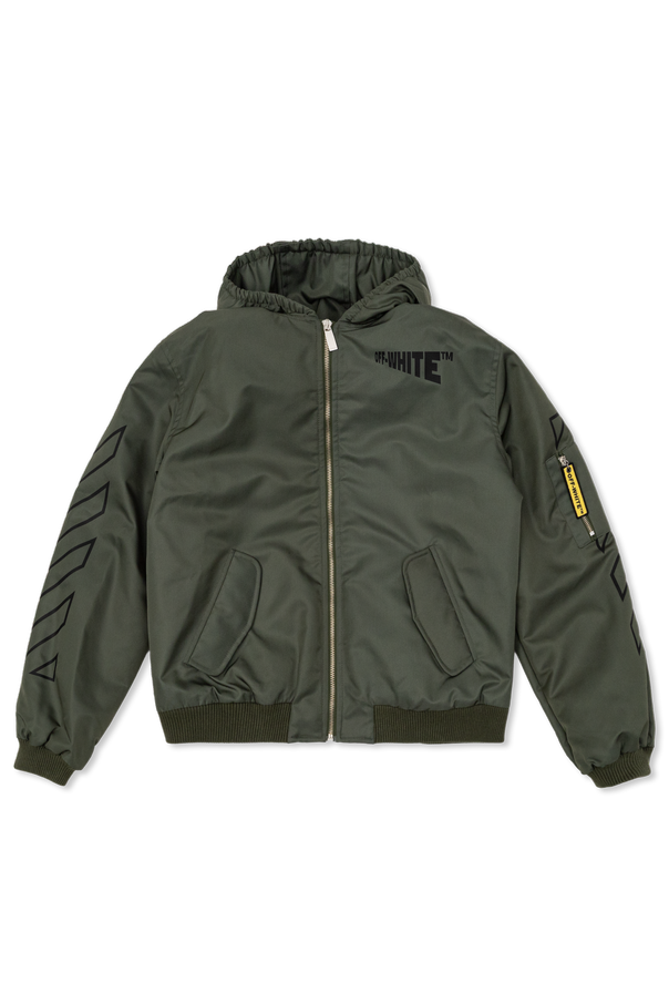 Padded hooded coat od Off-White Kids