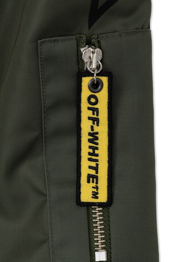 Off-White Kids Hooded padded jacket