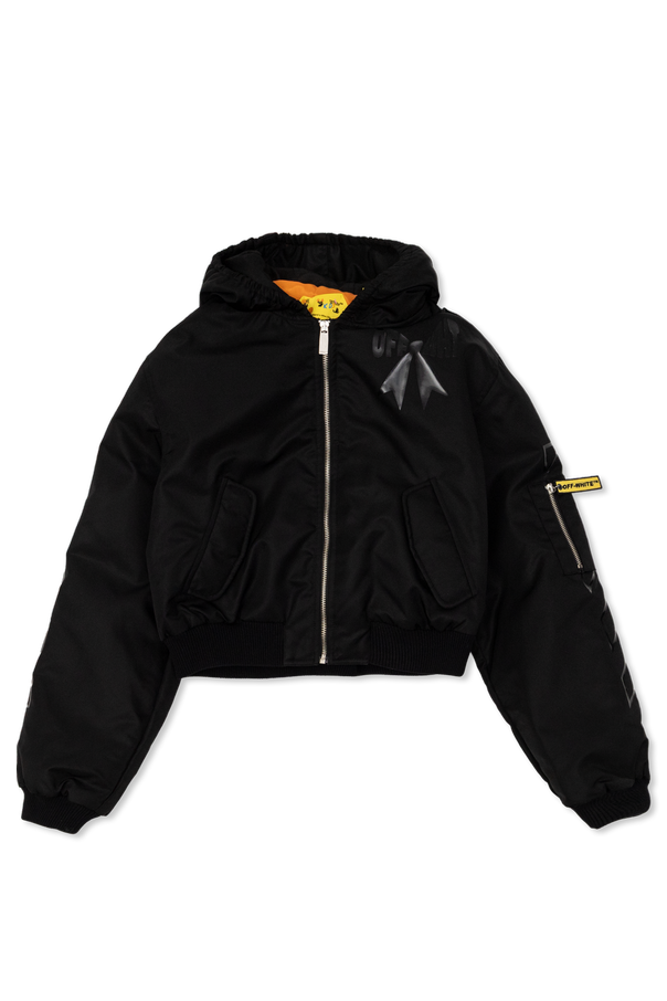Off-White Kids Insulated hooded coat