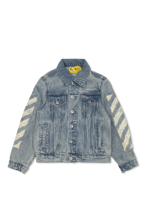 Chaqueta vaquera con logo estampado