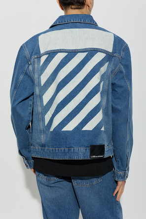 L/AB c/o Off-White Logo-printed denim jacket