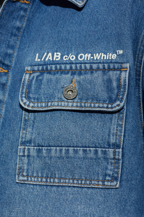 L/AB c/o Off-White Logo-printed denim jacket