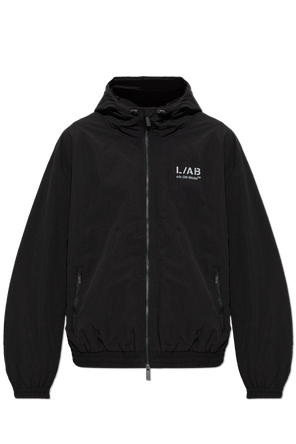 Hooded nylon jacket