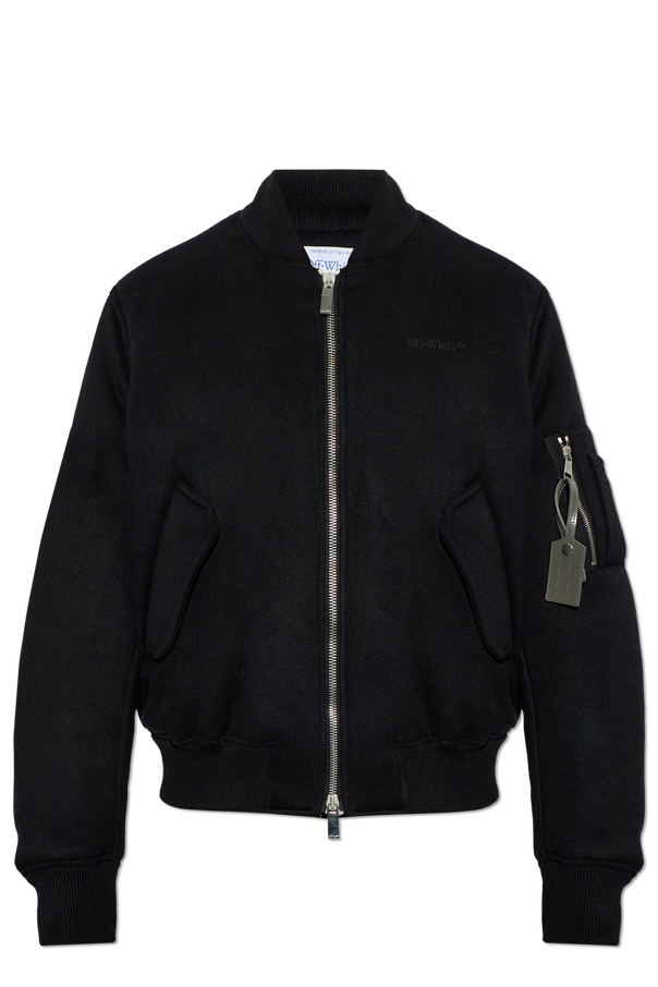 Off-White Kaszmirowa kurtka typu ‘bomber’