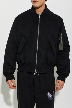 Off-White Kaszmirowa kurtka typu ‘bomber’