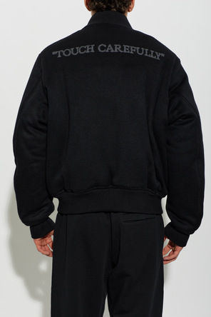 Off-White Kaszmirowa kurtka typu ‘bomber’