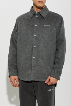 Off-White Cashmere shirt with embroidered logo