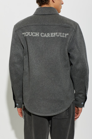 Off-White Cashmere shirt with embroidered logo
