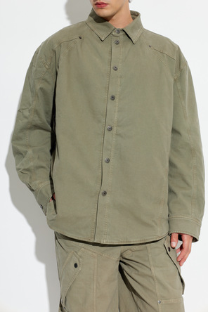 Off-White Gefütterte Jacke mit gesticktem Logo