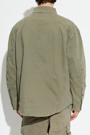 Off-White Gefütterte Jacke mit gesticktem Logo