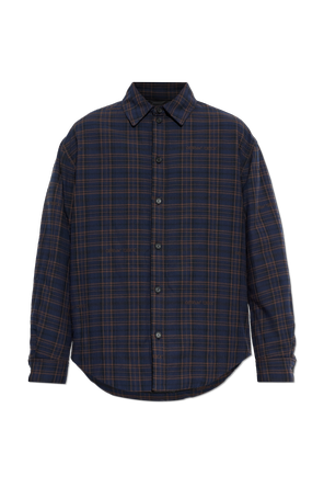 Insulated checked shirt