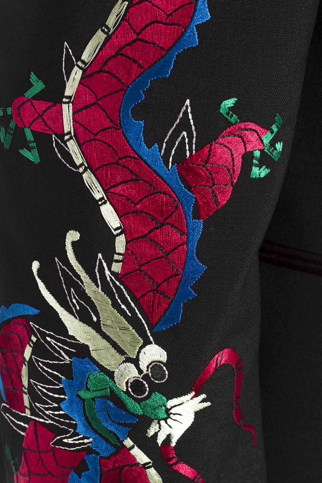 gucci embroidered blazer