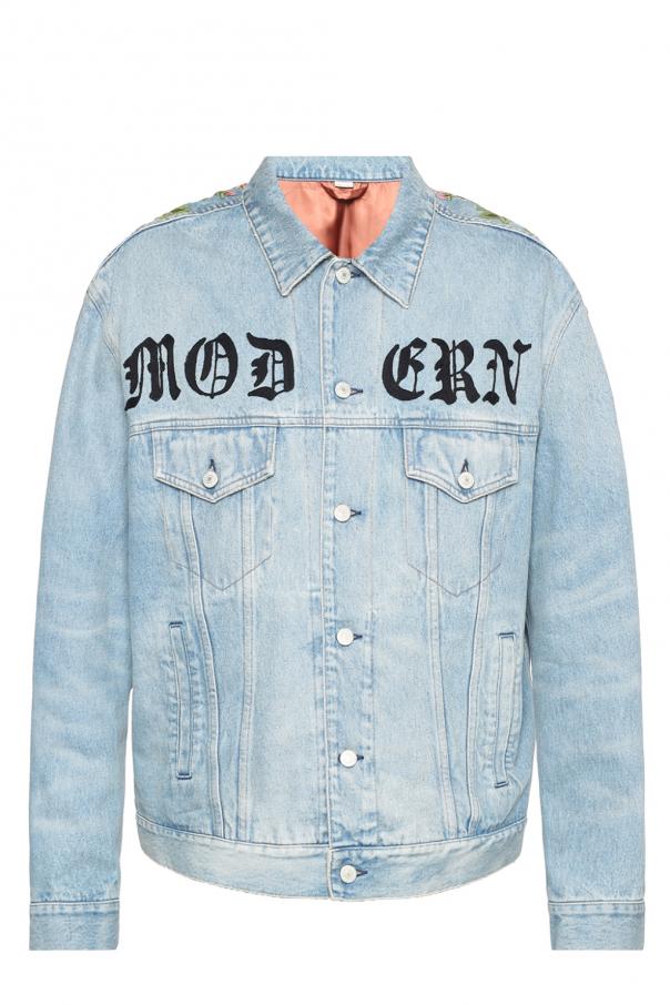 Patched denim jacket Gucci - Vitkac Norway