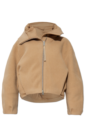 Wolljacke mit Kapuze