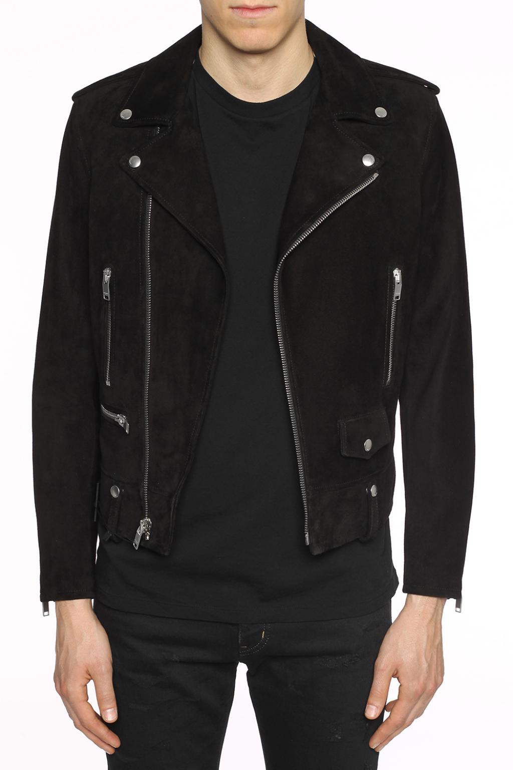 saint laurent suede jacket mens