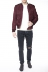 Saint Laurent BURGUNDY Bomber jacket