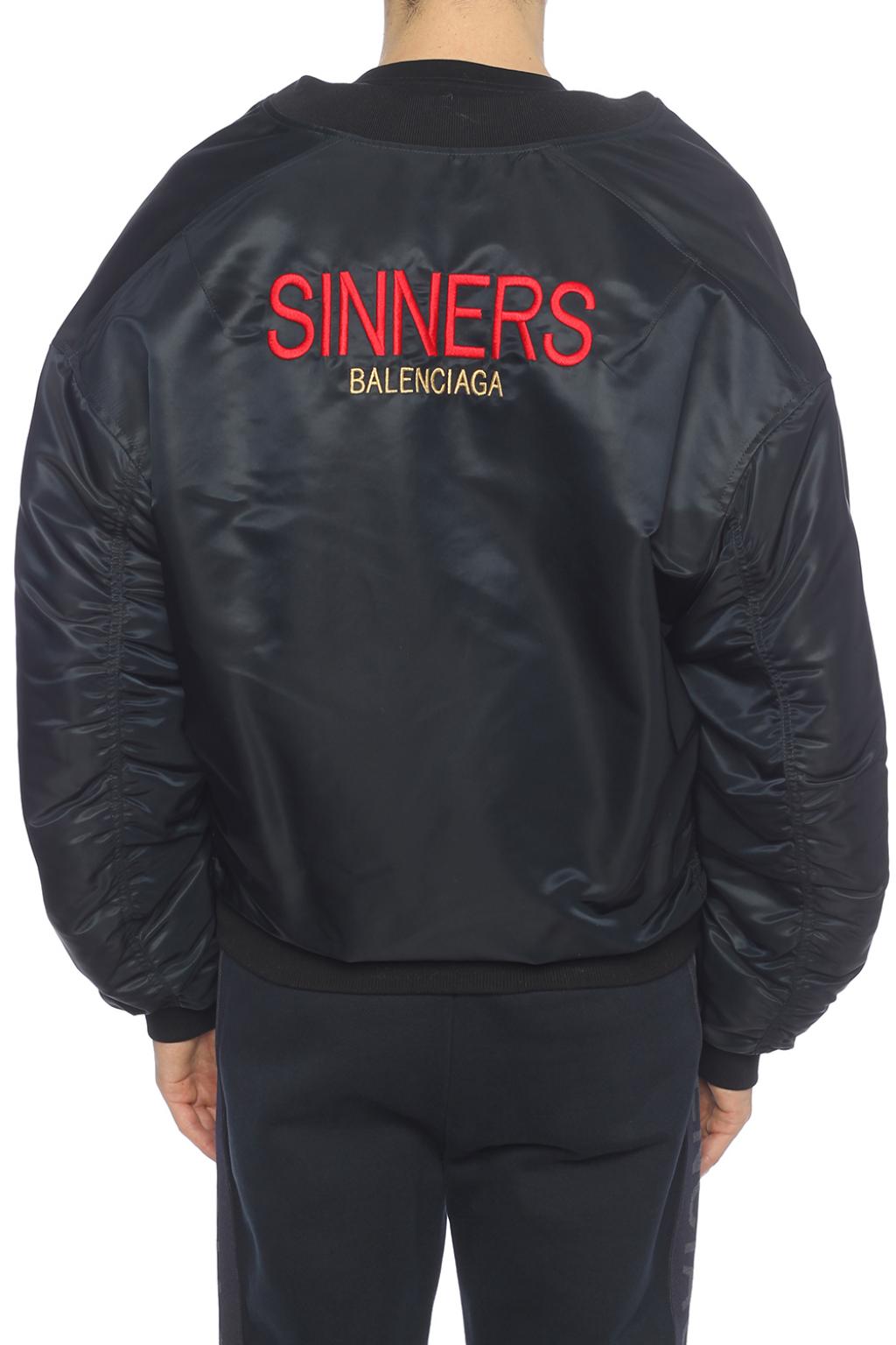 balenciaga sinners bomber jacket