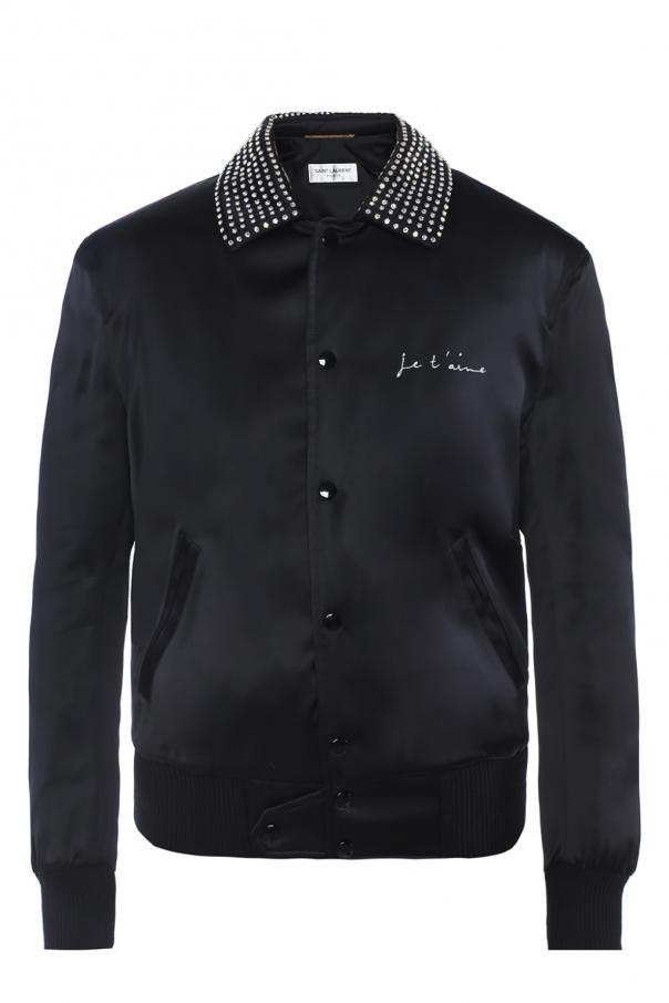 Saint Laurent Jacket with encrusted collar | Women's Clothing | Vitkac