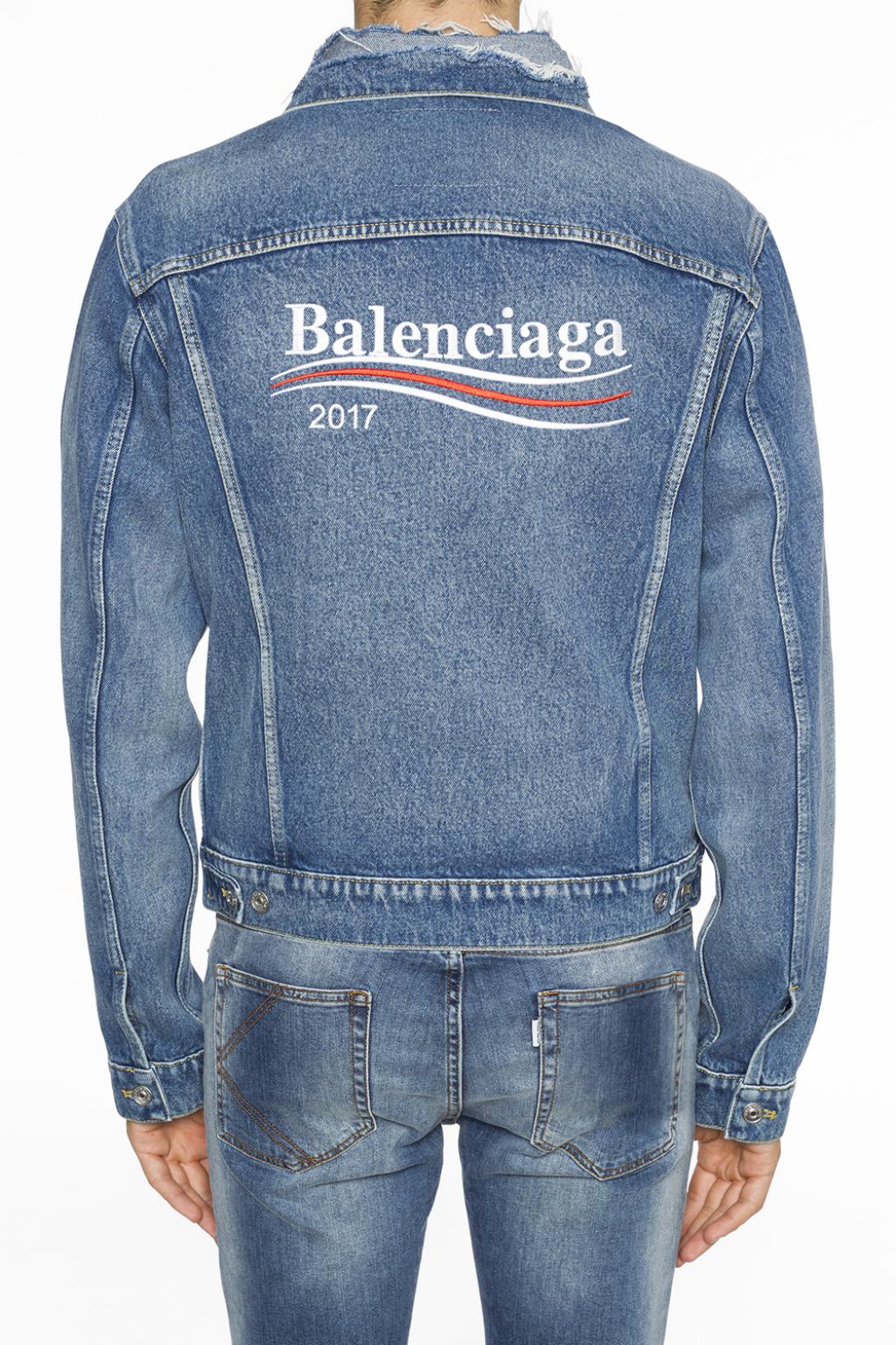 balenciaga jeans jacket 2017