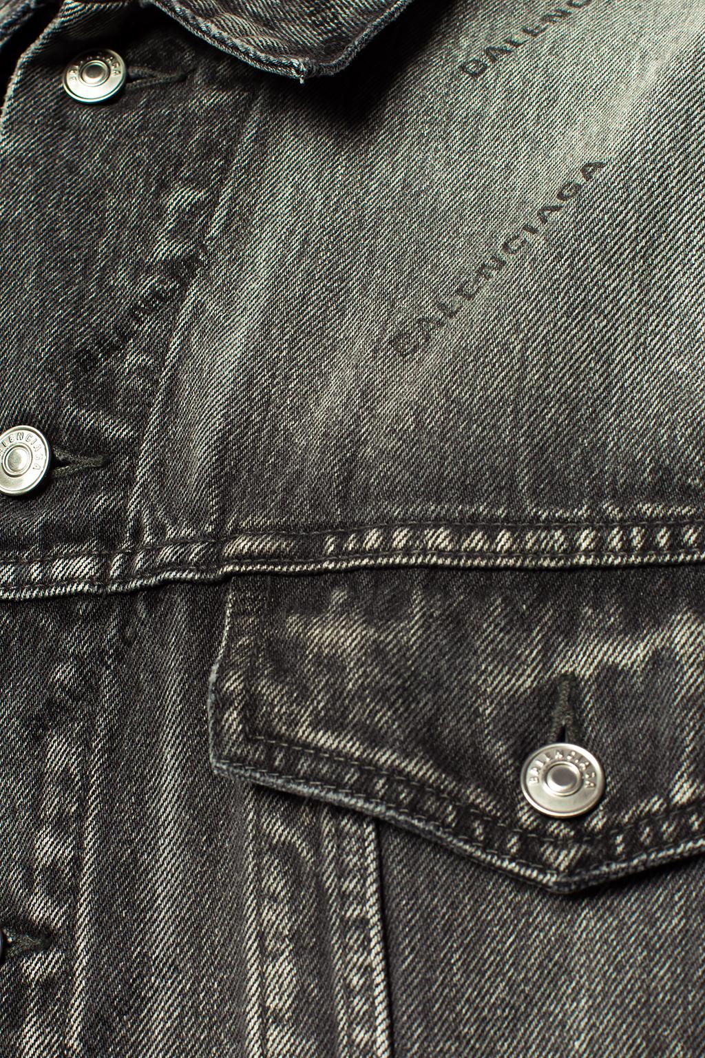 Grey Camo-printed denim jacket Balenciaga - Vitkac TW