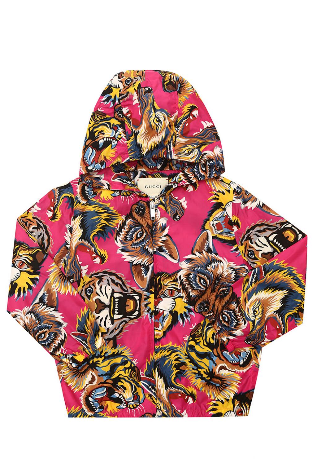 gucci wolf motif hoodie