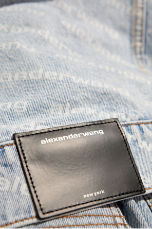 Alexander Wang Kurtka jeansowa z logo