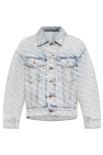 Alexander Wang light blue Logo denim jacket