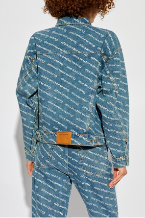 Alexander Wang Denim jacket with shimmering sequins