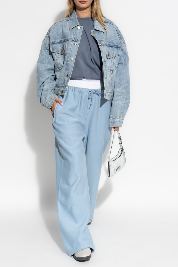 Alexander Wang Jeansowa kurtka o luźnym kroju