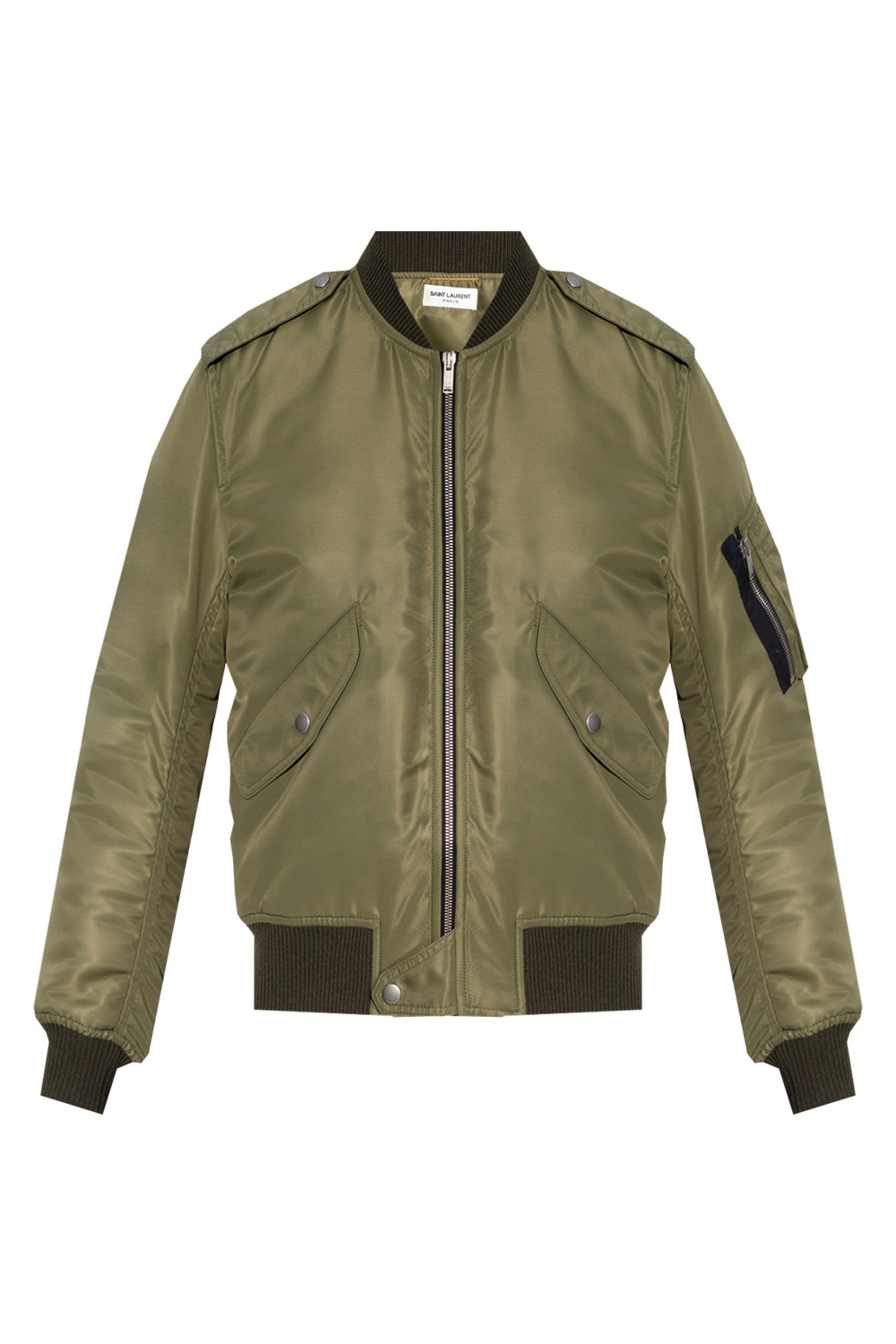 Louis Vuitton Padded Nylon Bomber Jacket Green Khaki. Size 38