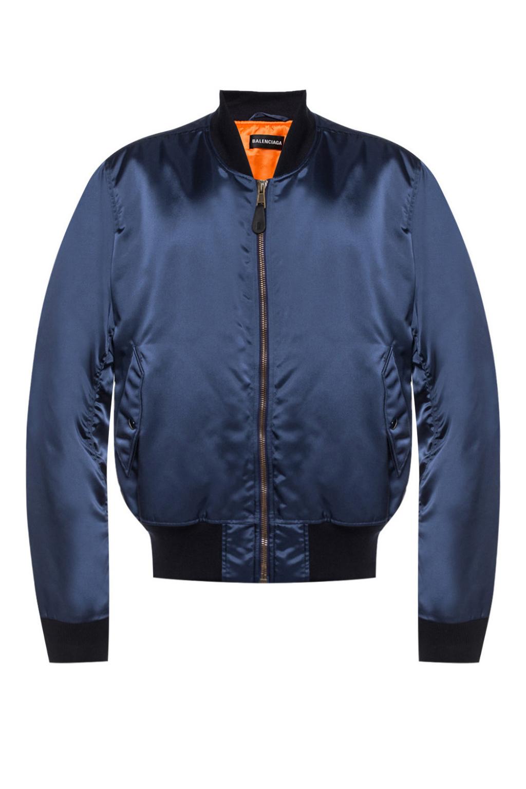 balenciaga blue bomber jacket