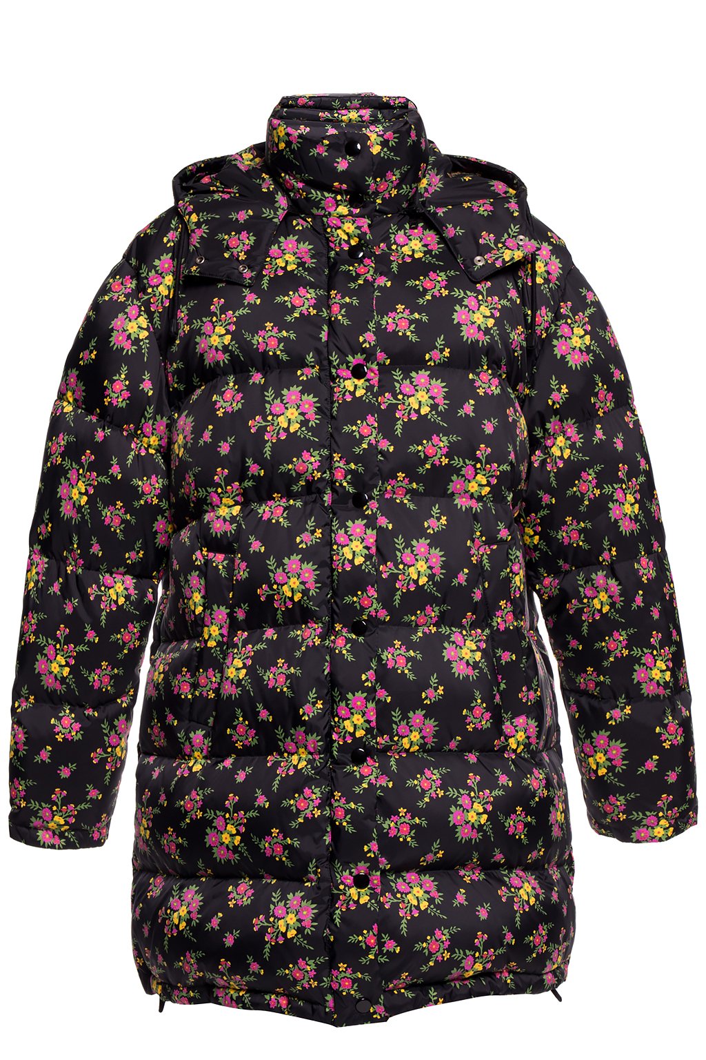 Black Down jacket with a floral motif Gucci - Vitkac Germany