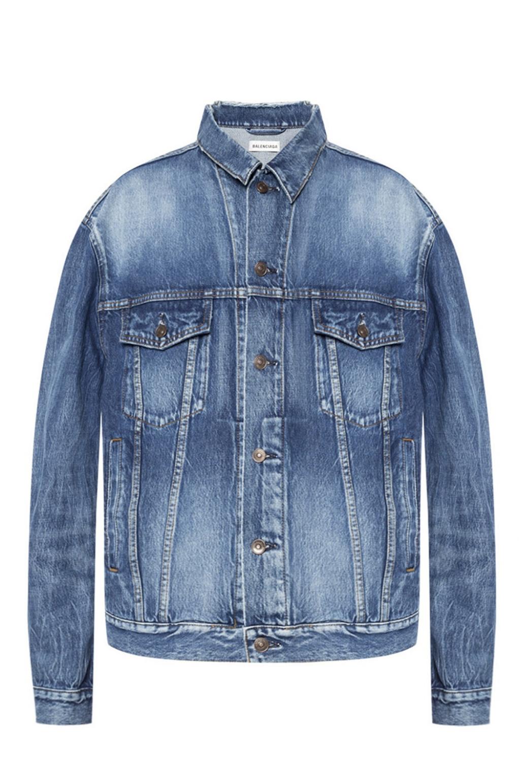 Raw edge denim jacket Balenciaga - Vitkac KR