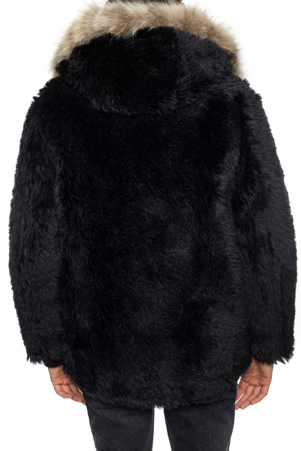 Saint Laurent Hooded fur coat | Men's Clothing | Vitkac