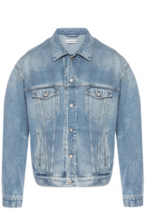 Branded denim jacket od Balenciaga