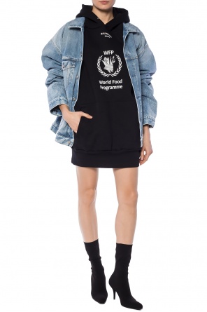 Branded denim jacket od Balenciaga