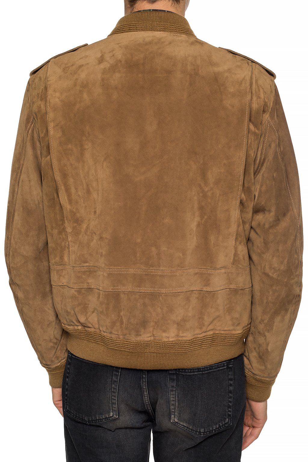saint laurent suede jeans