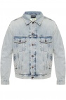 Balenciaga light blue Branded denim jacket