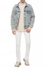 Balenciaga light blue Branded denim jacket